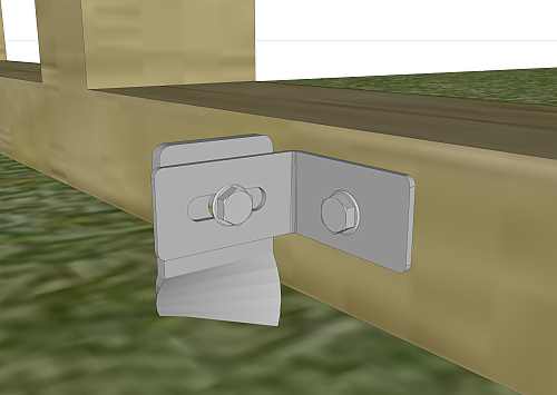 Un abr abris avec Visdeterre ancre 40x680ED et raccord D403