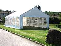 Application typique - ancrage d'un chapiteau.