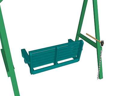 Comment attacher une balançoire en bois au sol
