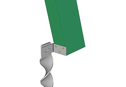 Balançoire en bois vis de terre