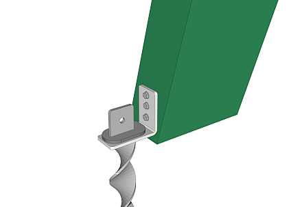 Vis de terre type JF pour balançoire en bois