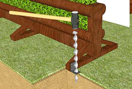 Marteler l'ancrage type LP sur un obstacle de cross