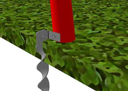 Vis de terre pour portique en métal 3