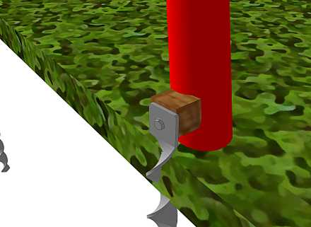 Vis de terre sur portique en métal 4