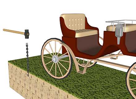 sécuriser un chariot à cheval avec un ancre