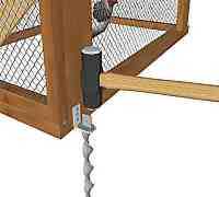 Méthode facile pour sécuriser un poulailler.