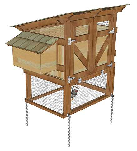 Fixer un poulailler, rapide et simple.