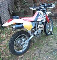 Honda xr250 avec antivol ancre