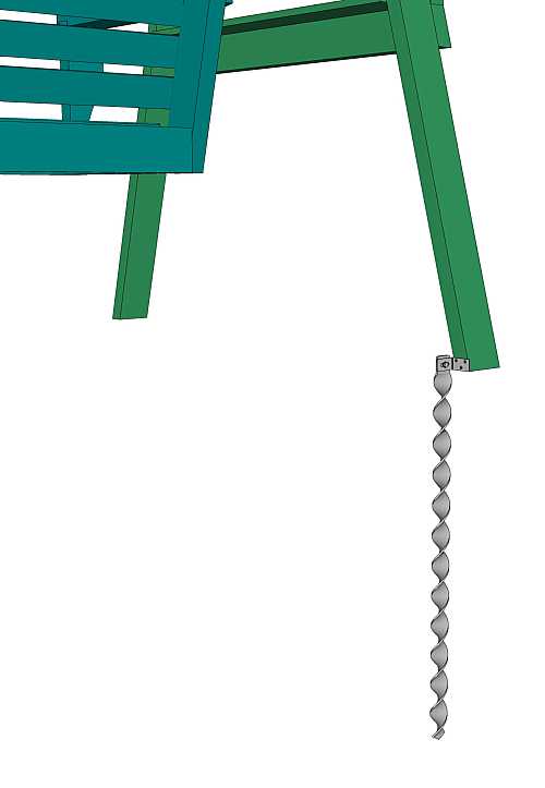 Une balancelle de jardin en bois