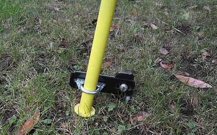 Vis de terre sur portique en métal avec le raccord E38